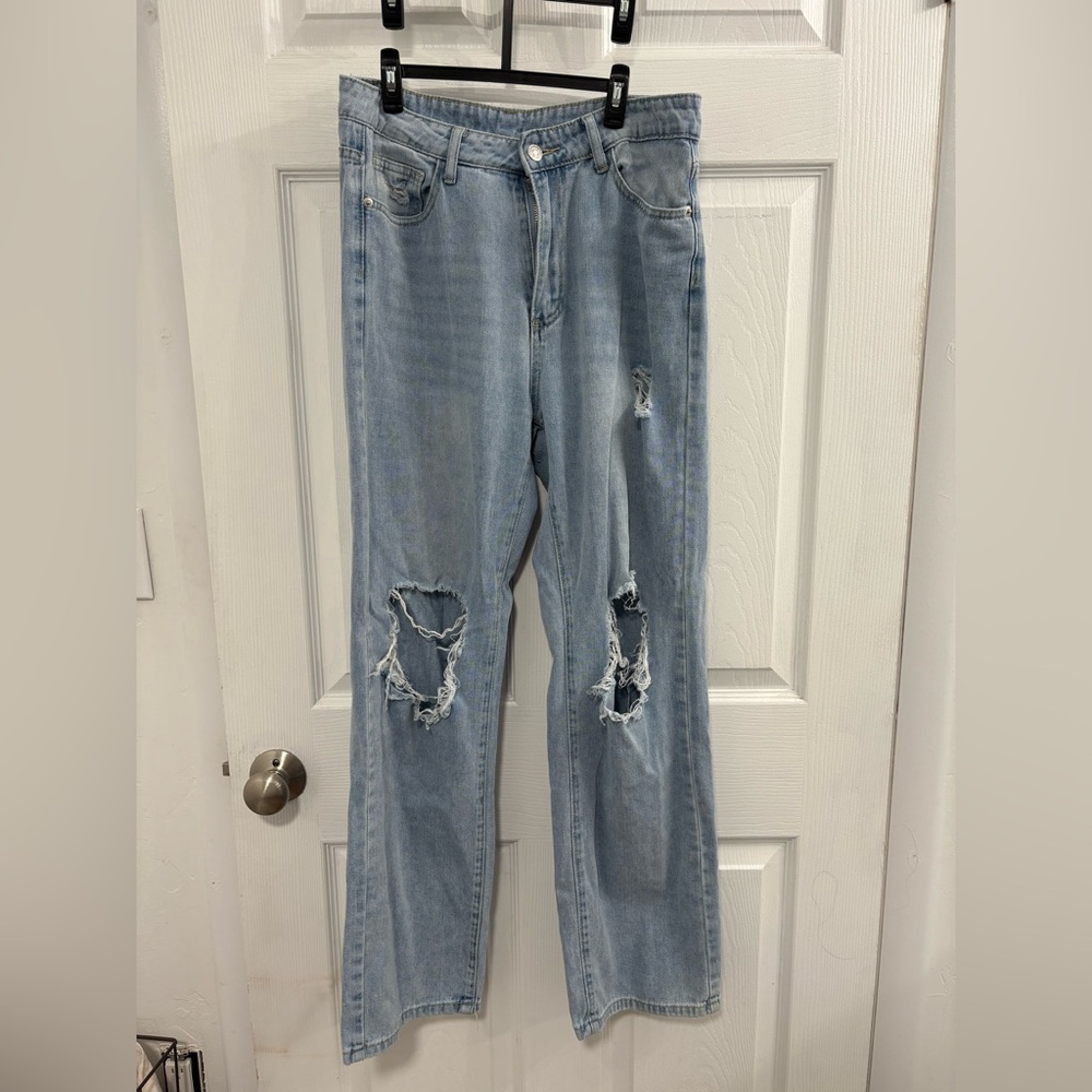 Wide Leg Denim Jeans